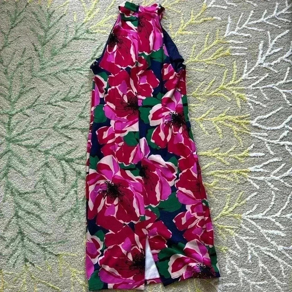 Trina Turk Women's Floral Printed Ponte Midi Dress 8 - Picture 4 of 6